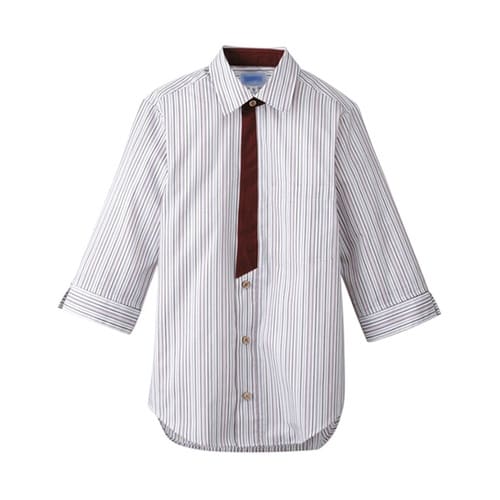 七分袖 シャツ エンジ LL BT312