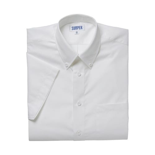 長袖 ボタンダウンシャツ オフホワイト