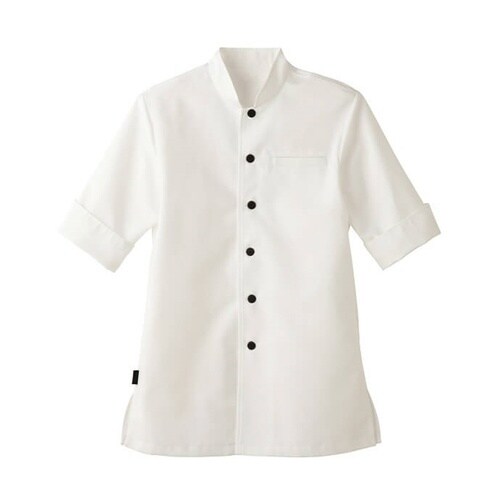 七分袖 ショップコート ホワイト SS