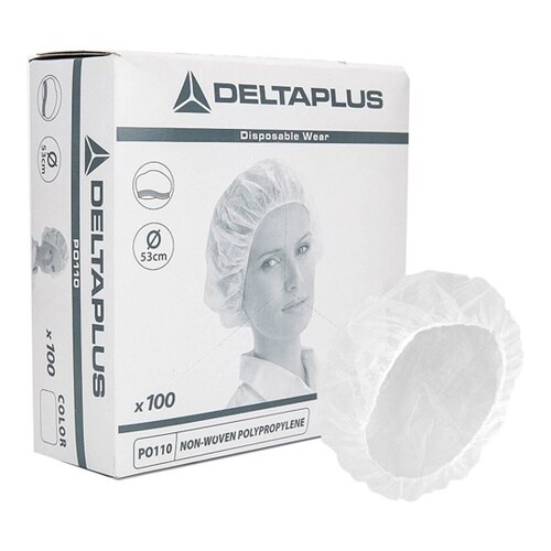 不織布使い捨てギャザーキャップ 1箱(1