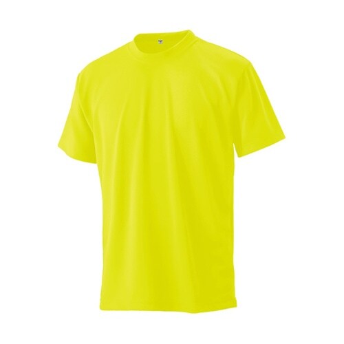 EC1182 エコラブTシャツ 蛍光イエ