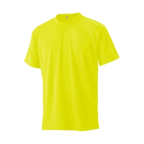 EC1182 エコラブTシャツ 蛍光イエ