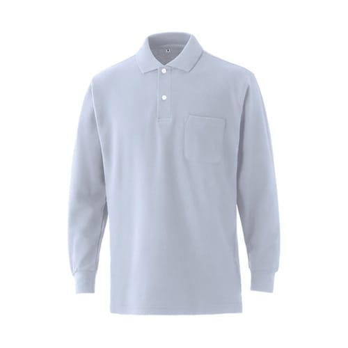 NEO642L 綿100長袖ポケ付きポロ