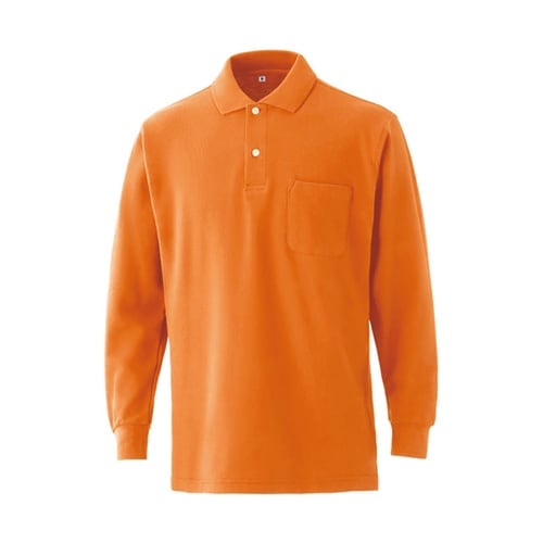 NEO642L 綿100長袖ポケ付きポロ