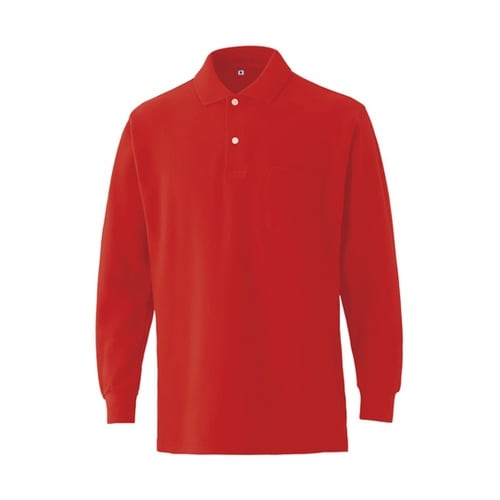 NEO642L 綿100長袖ポケ付きポロ