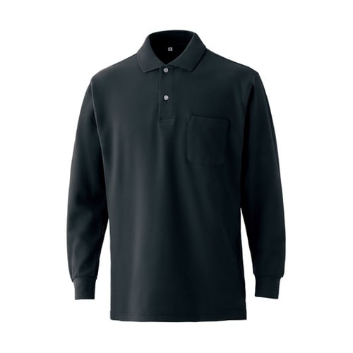 NEO642L 綿100長袖ポケ付きポロ