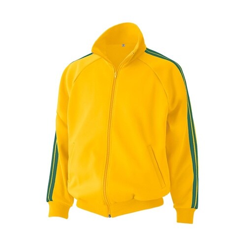 J333 ニットジャケット イエロー×グ