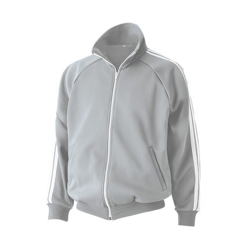 J333 ニットジャケット グレー×ホワ