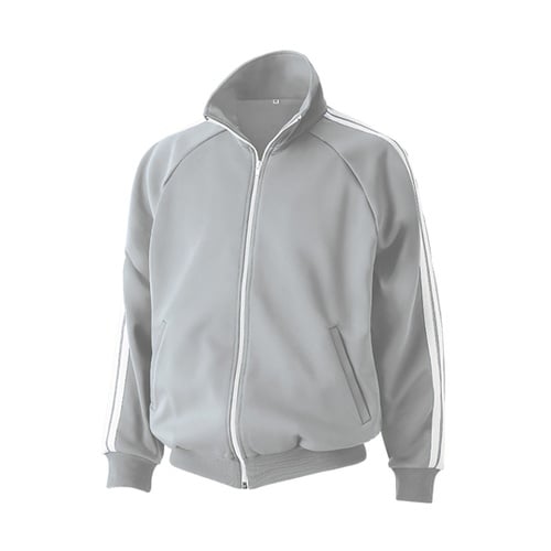 J333 ニットジャケット グレー×ホワ