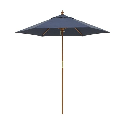 ウッドパラソル 2.1m ネイビーブルー