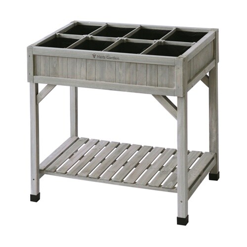 レイズドベッド ハーブプランター グレー