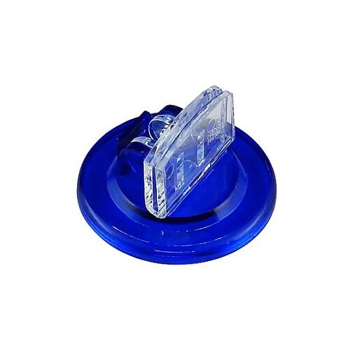 U型カード立 丸 透明青 1ケース(1個