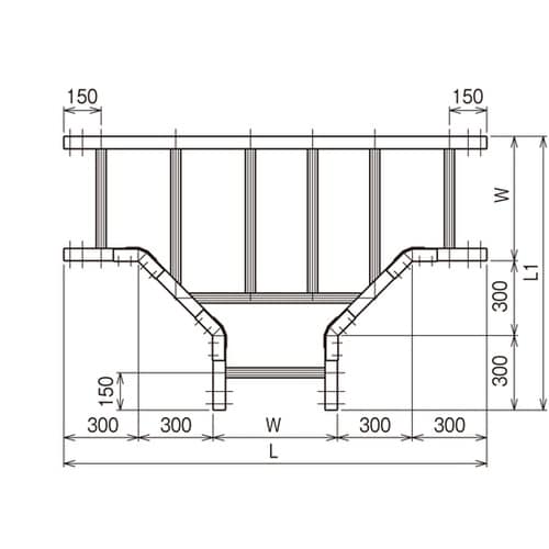 T形分岐ラック DRT30
