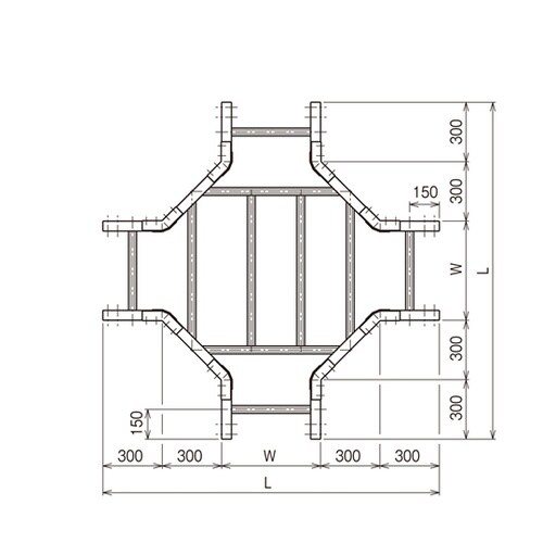X形分岐ラック DRX40