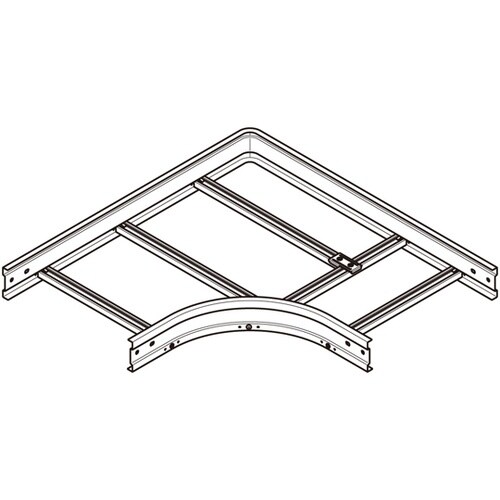 外直角L形分岐ラック QRKLA60