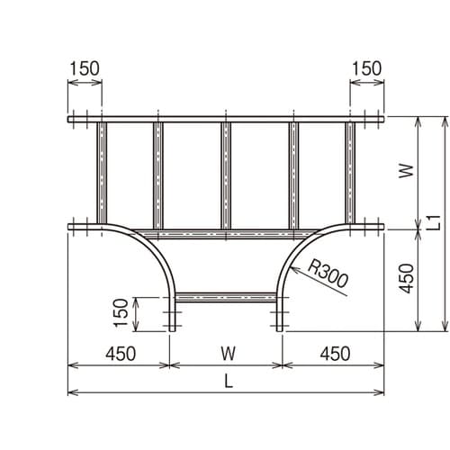 T形分岐ラック SD SD−15RT90