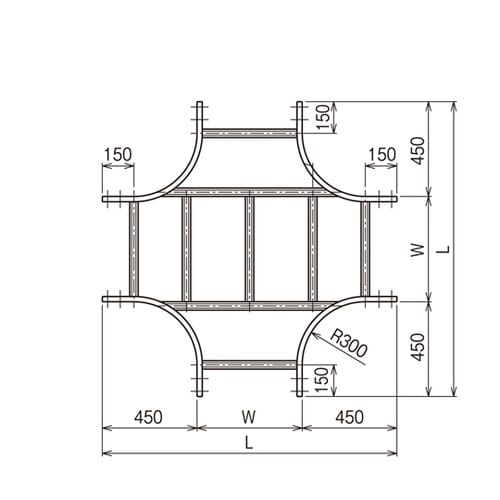 X形分岐ラック SD SD−15RX50