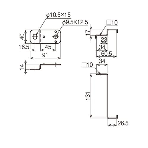 立上りカバー止め金具 SD SD−CVV
