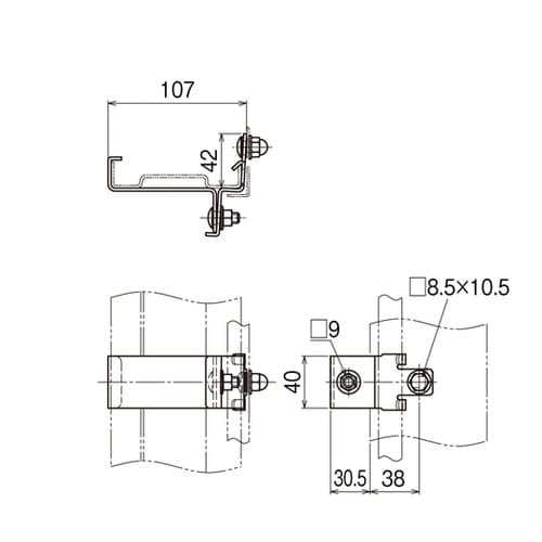 立上りカバー止め金具 SD SD−CVV