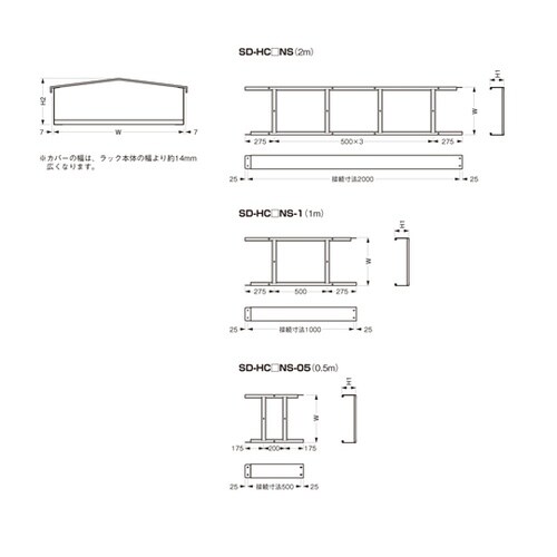 ノンスリップタイプ 直線(1m) SD−