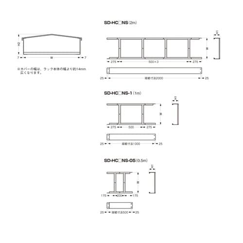 ノンスリップタイプ 直線(0.5m) S