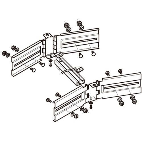子桁付水平自在継ぎ金具溶融亜 Z−QRB