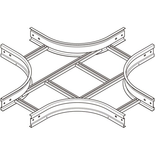 X形分岐ラック 溶融亜鉛 Z−QRX12