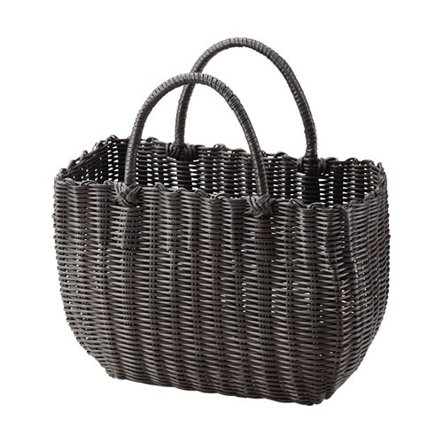 カラフル湯かご 抗菌カゴバッグ ブラウン