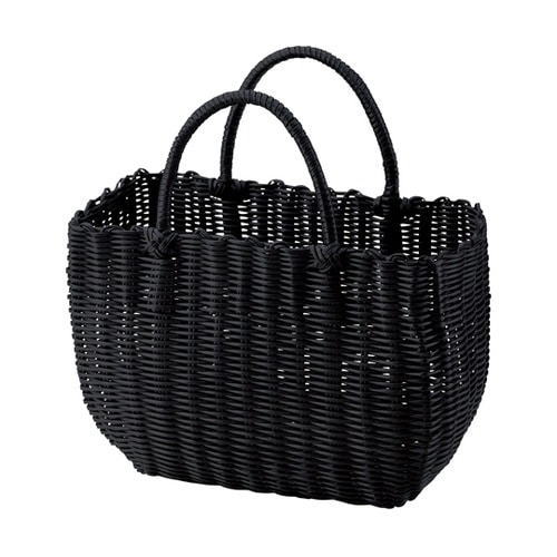 カラフル湯かご 抗菌カゴバッグ ブラック