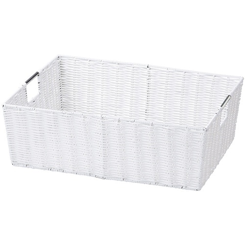 大容量すき間バスケット ホワイト 58−