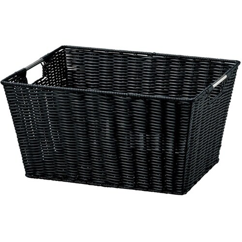 濡れても安心ランドリーバスケット ブラッ