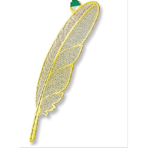 ブックマーク 羽根ペン ゴールド×10