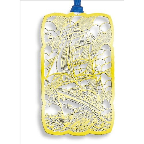 ブックマーク 帆船A ゴールド×10