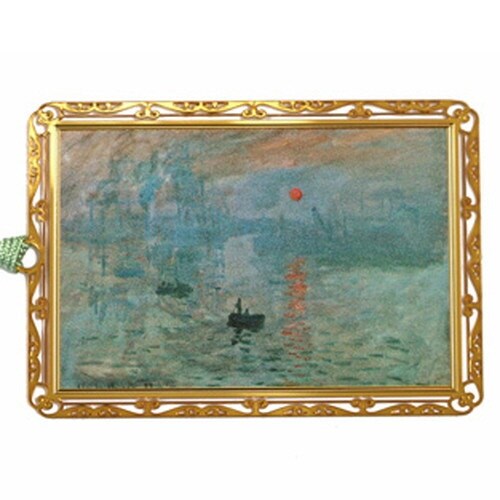 しおり デザインブックマーク絵画 睡蓮×10