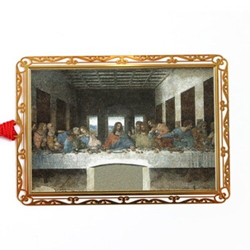 しおりデザインブックマーク絵画最後の晩餐×10