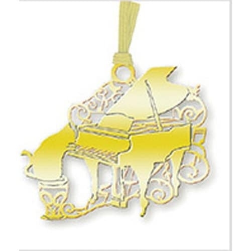 キャットブックマーク猫とピアノGゴールド×10