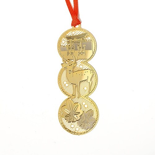 ブックマーク 鳥居ともみじ ゴールド×10