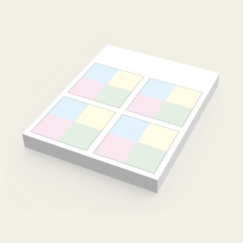 付箋 カラーマスフセン×10