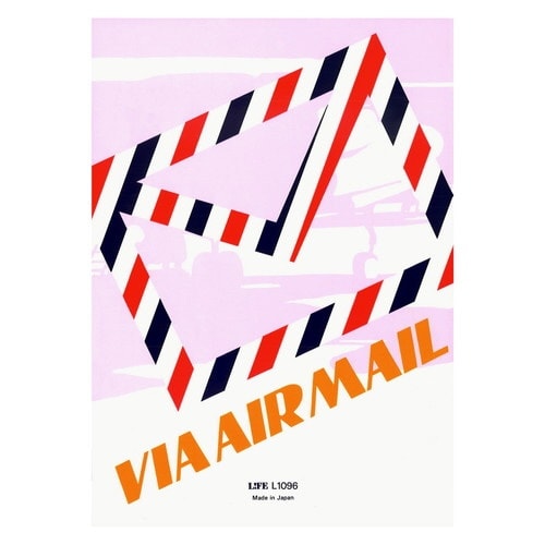 便箋 エアメール便箋 無地×10