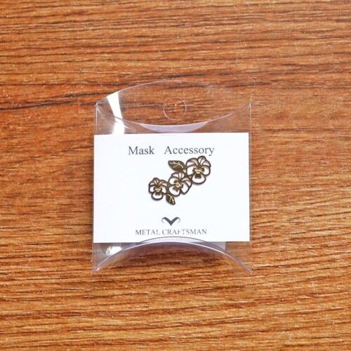 マスクアクセサリー パンジーG×3