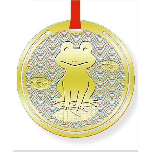 ブックマーク おまもり栞かえる ゴールド×10