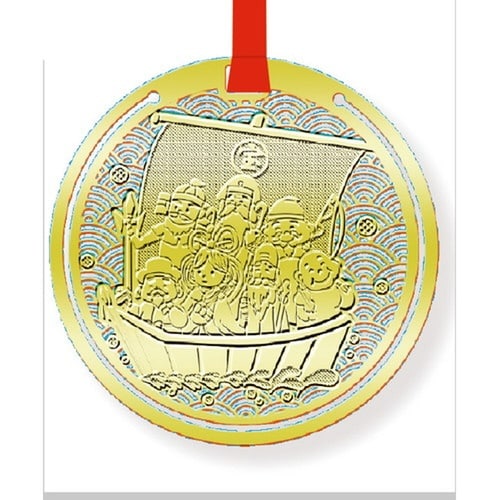 ブックマーク おまもり栞七福神ゴールド×10