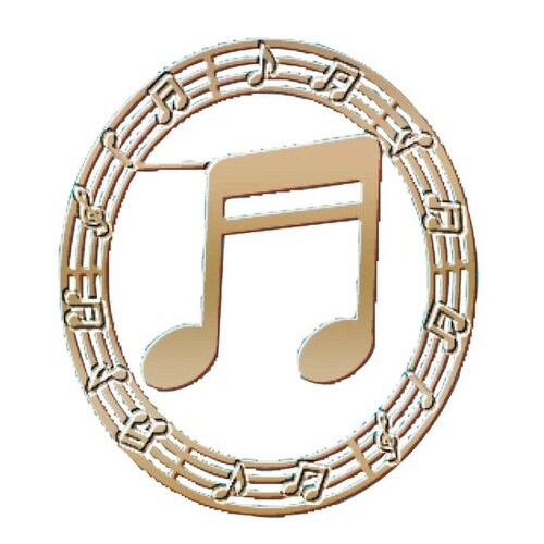 クリップ プチクリ16分音符G ゴールド×10