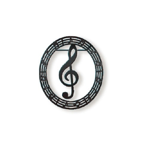 クリップ プチクリ ト音記号B ブラック×10