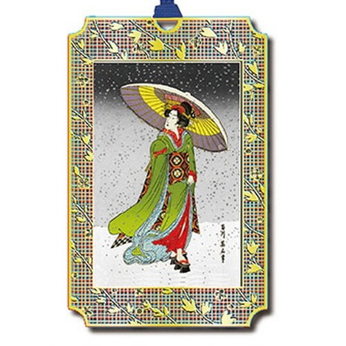 ブックマーク 英山 雪中美人 ゴールド×10