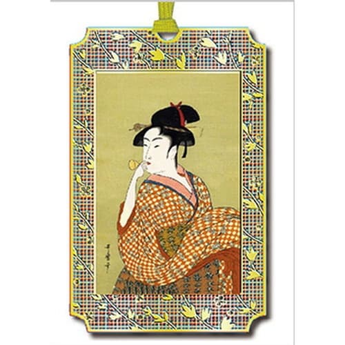 ブックマーク歌麿ビードロを吹く美女×10