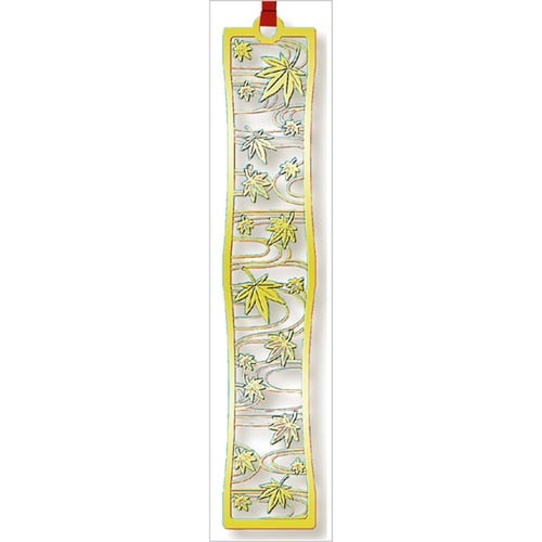 和ブックマーク 秋風もみじ ゴールド×10