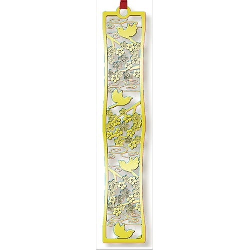 和ブックマーク 梅小鳥 ゴールド×10