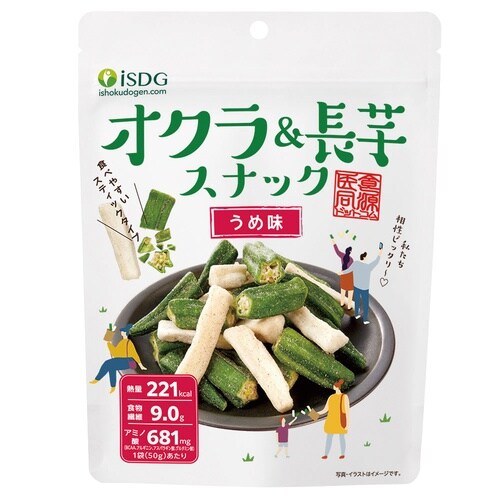 医食同源ドットコム isdgオクラ&長芋スナック