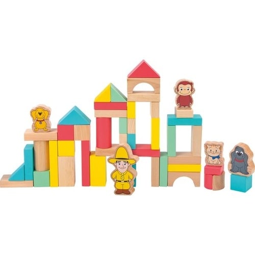 おさるのジョージ 木製 つみきセット50P